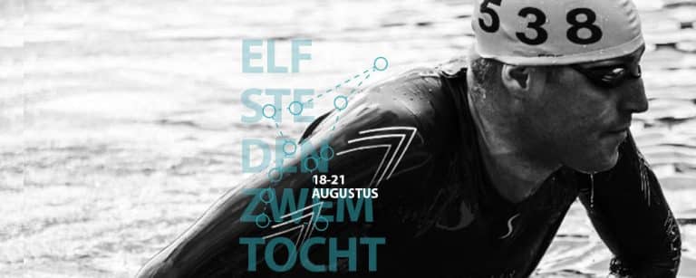 Maarten van der Weijden zwemt in 2018 de 11stedenzwemtocht