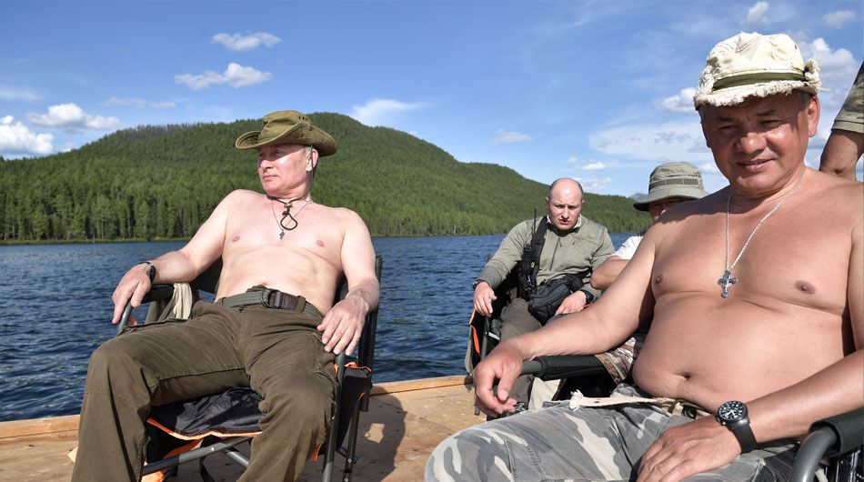 Putin op vakantie