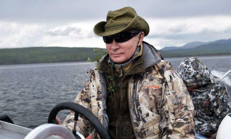 De vakantiefoto's van Vladimir Putin