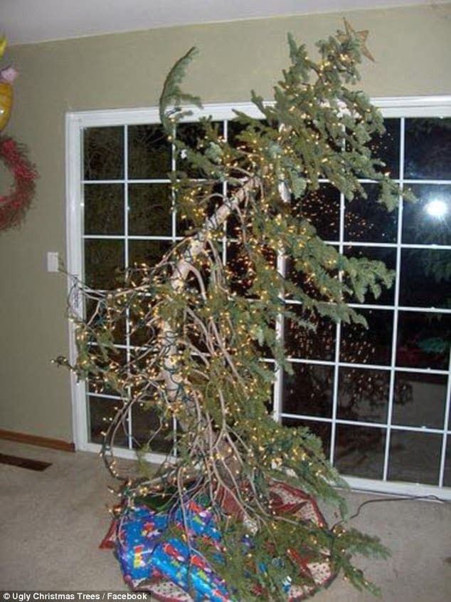 lelijke kerstboom