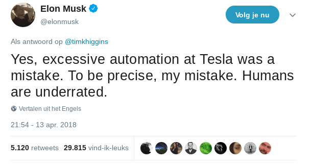 Tweet Elon Musk