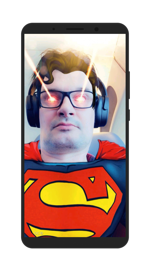 superman snapchat lens