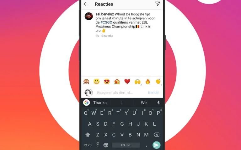 Instagram maakt het makkelijk om met emoji te reageren